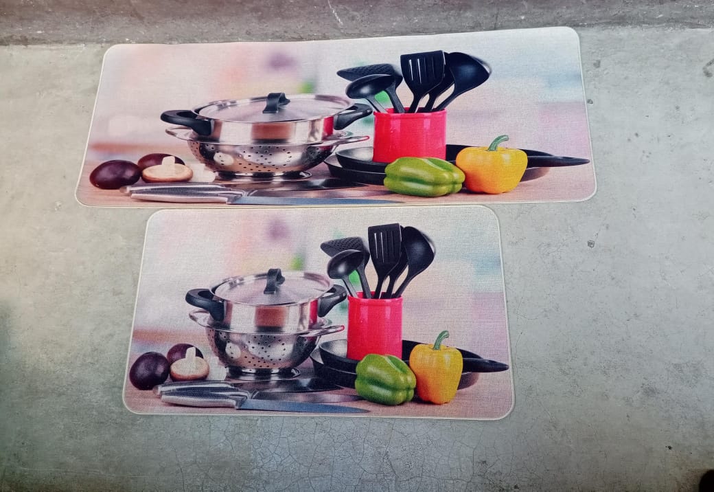 2 in 1 Kitchen rubber mats no slipping