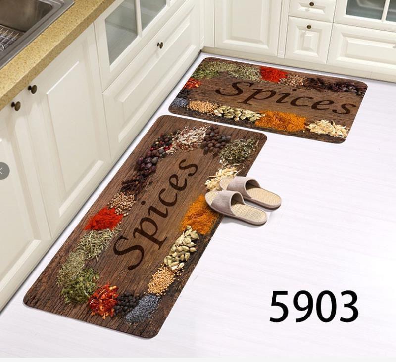 2 in 1 Kitchen rubber mats no slipping