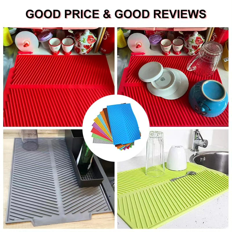 Super Absorbent Nonslip Drain Dish Mat