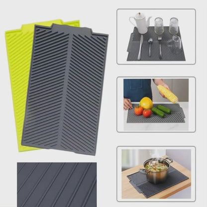 Super Absorbent Nonslip Drain Dish Mat