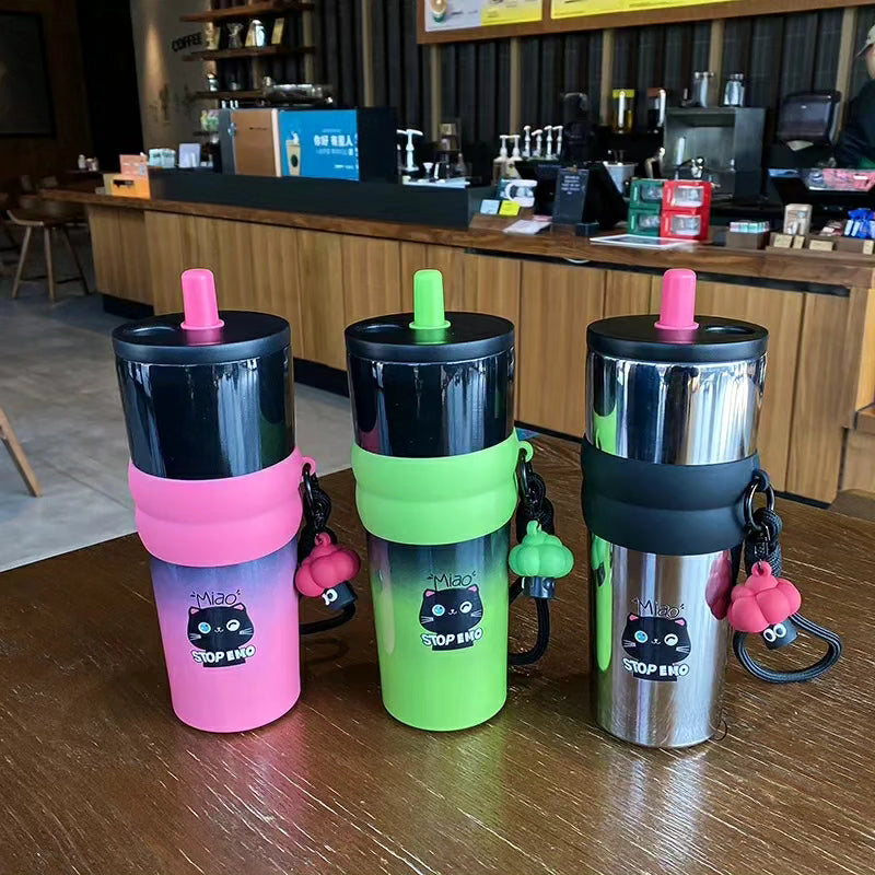 710ml Ombre Thermo Cup with Straw