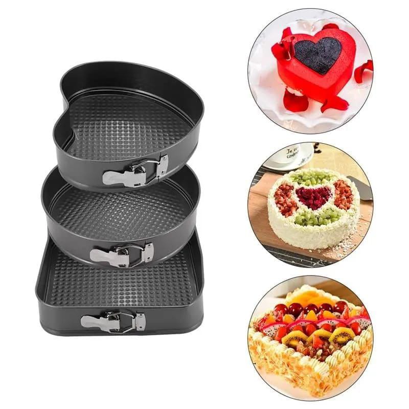 3pcs set cake baking tins