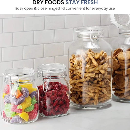 Clip lock storage jars