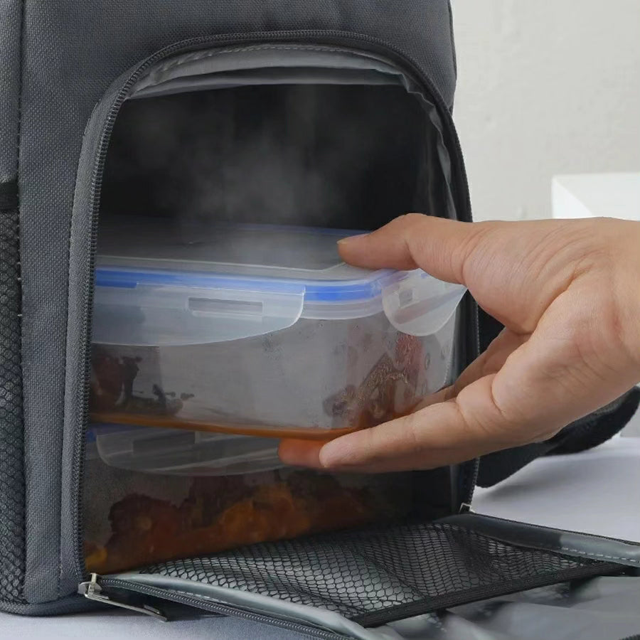 2 Layer Large Capacity Insulated Food Lunch Bag