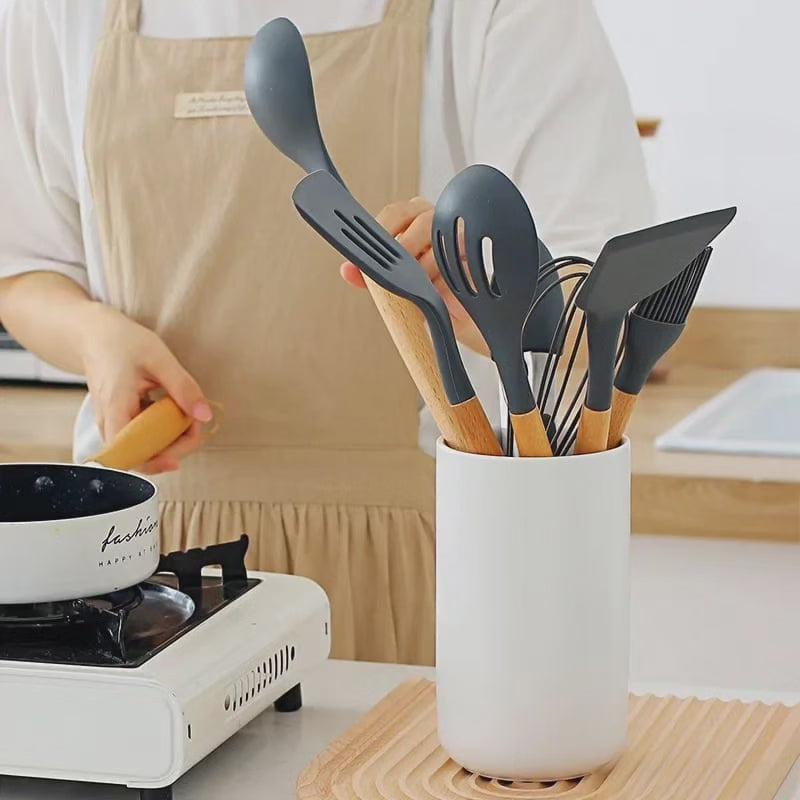 Ceramic cooking spoons  holder