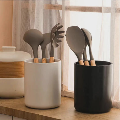 Ceramic cooking spoons  holder