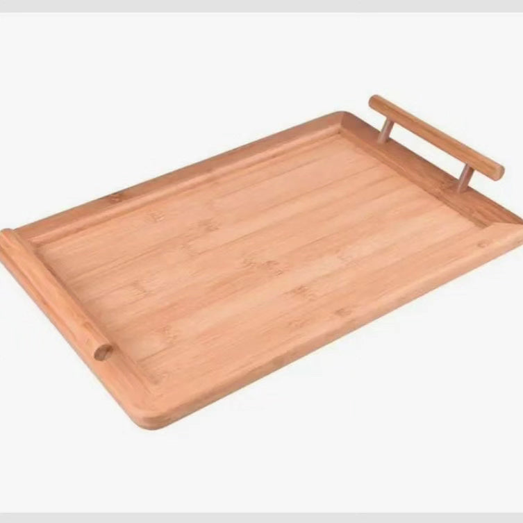 Bamboo Serving Tray with Bamboo Handles