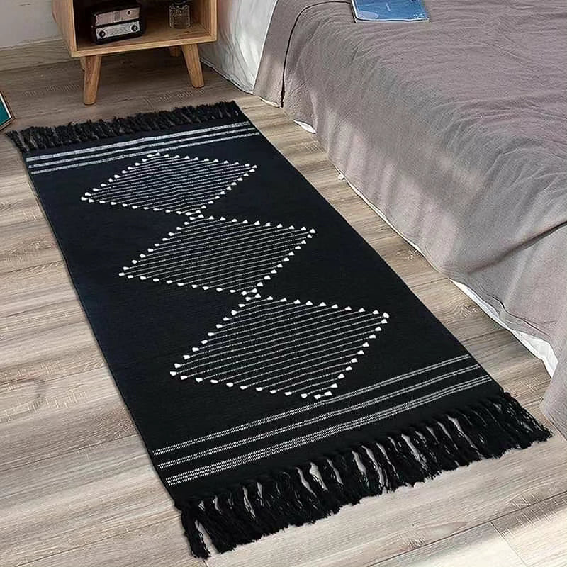 Bohemian Geometric Rugs with Tassels