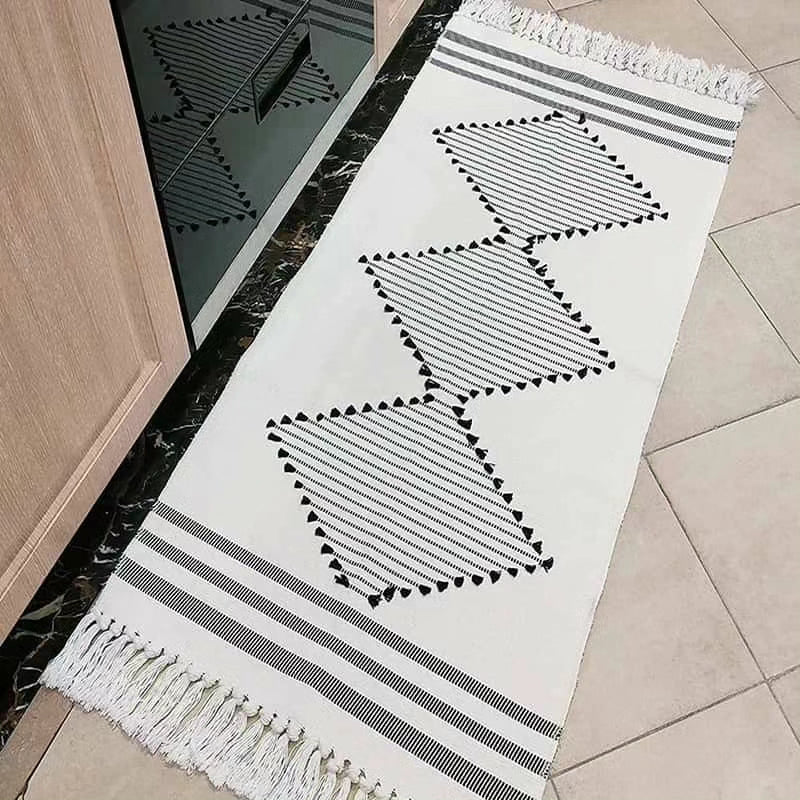 Bohemian Geometric Rugs with Tassels