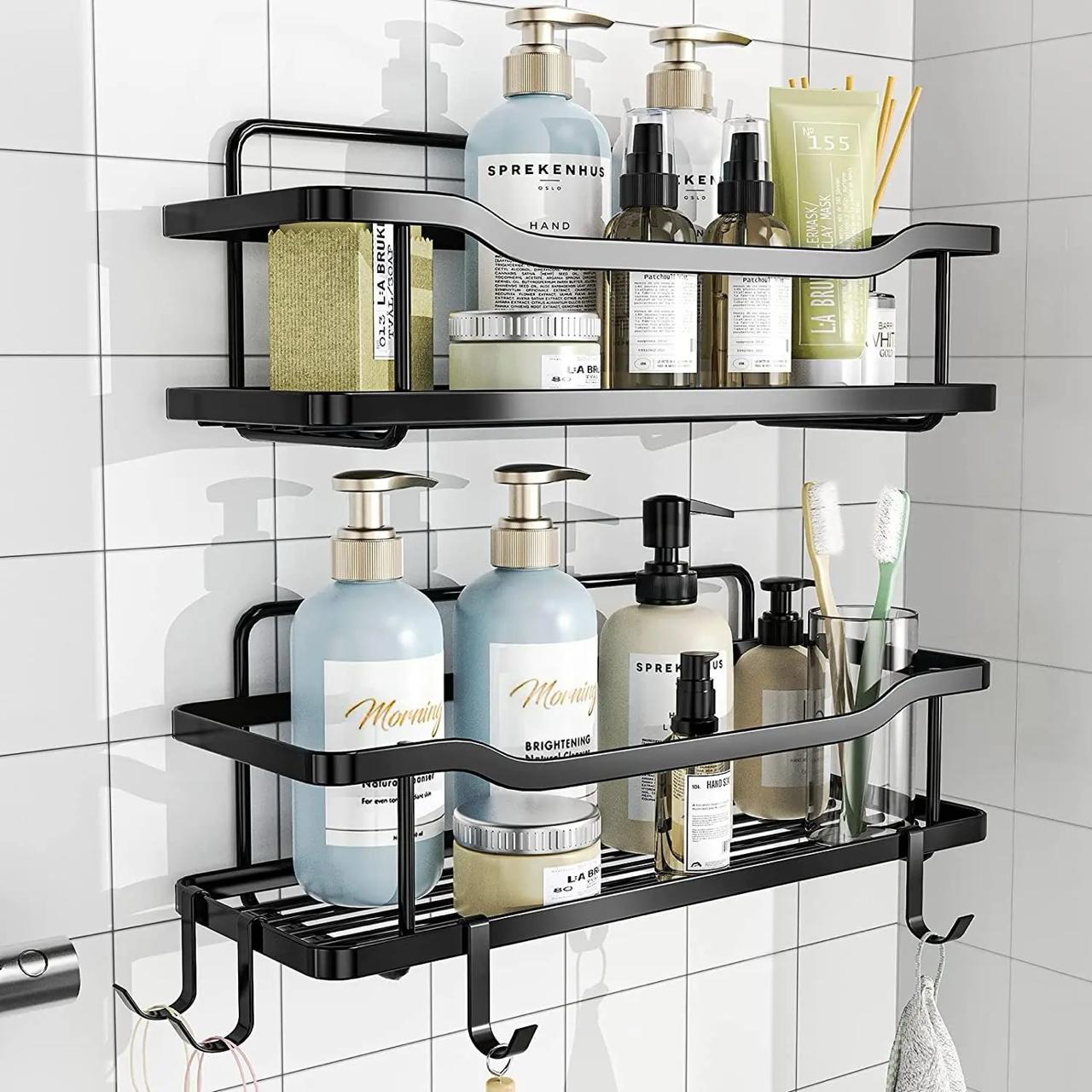 2pcs Set Shower Caddy Shelf