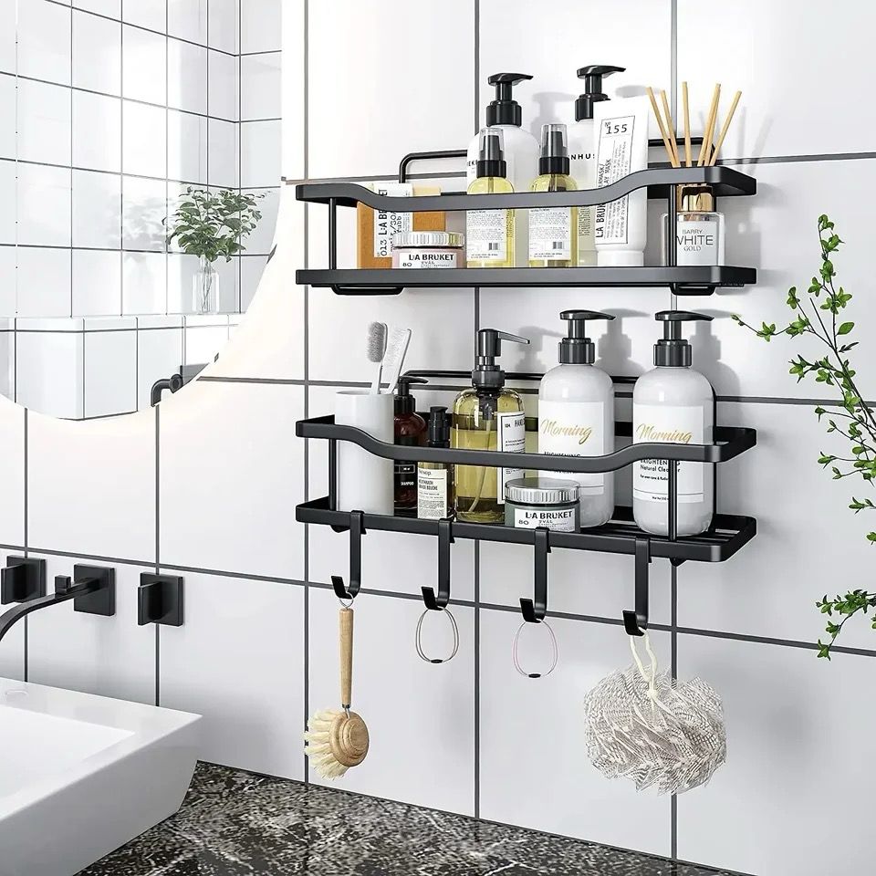 2pcs Set Shower Caddy Shelf