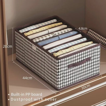 Partitioned closet organizer