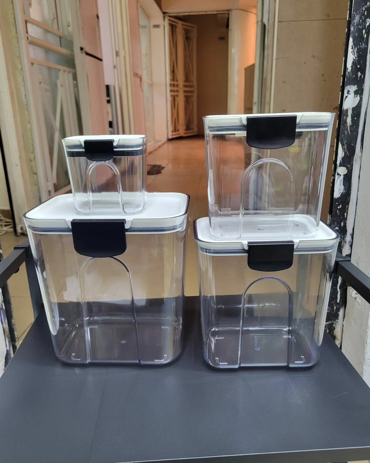 4pcs Airtight Storage Containers with Spoons