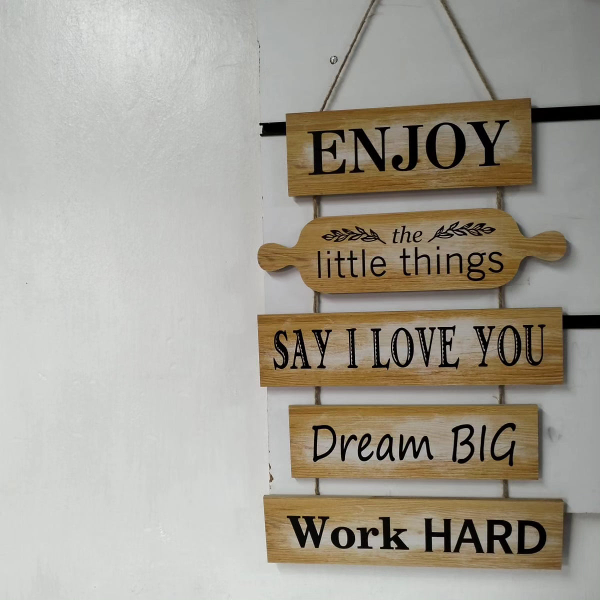 Wooden wall hanging decor