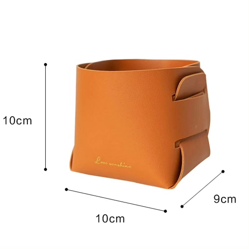 Creative Foldable Pu Leather Storage Organizer