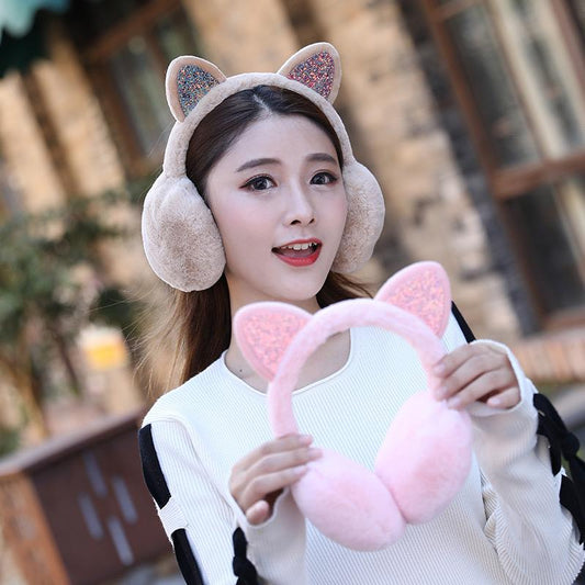 Cute Plush Fur Earmuff BlackNov