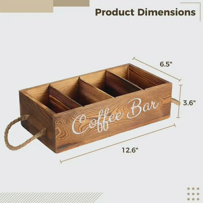 Wooden Coffee/Tea Bag Organizer