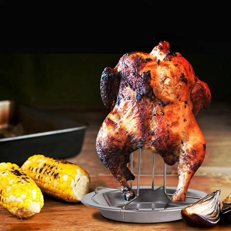 Rotesire Chicken Rack Chicken grill rack, stainless steel rotisserie chicken roaster grill s ...