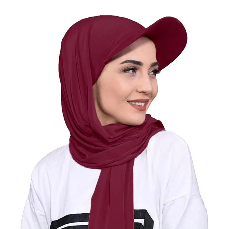 Cap with  Scarf Hijab