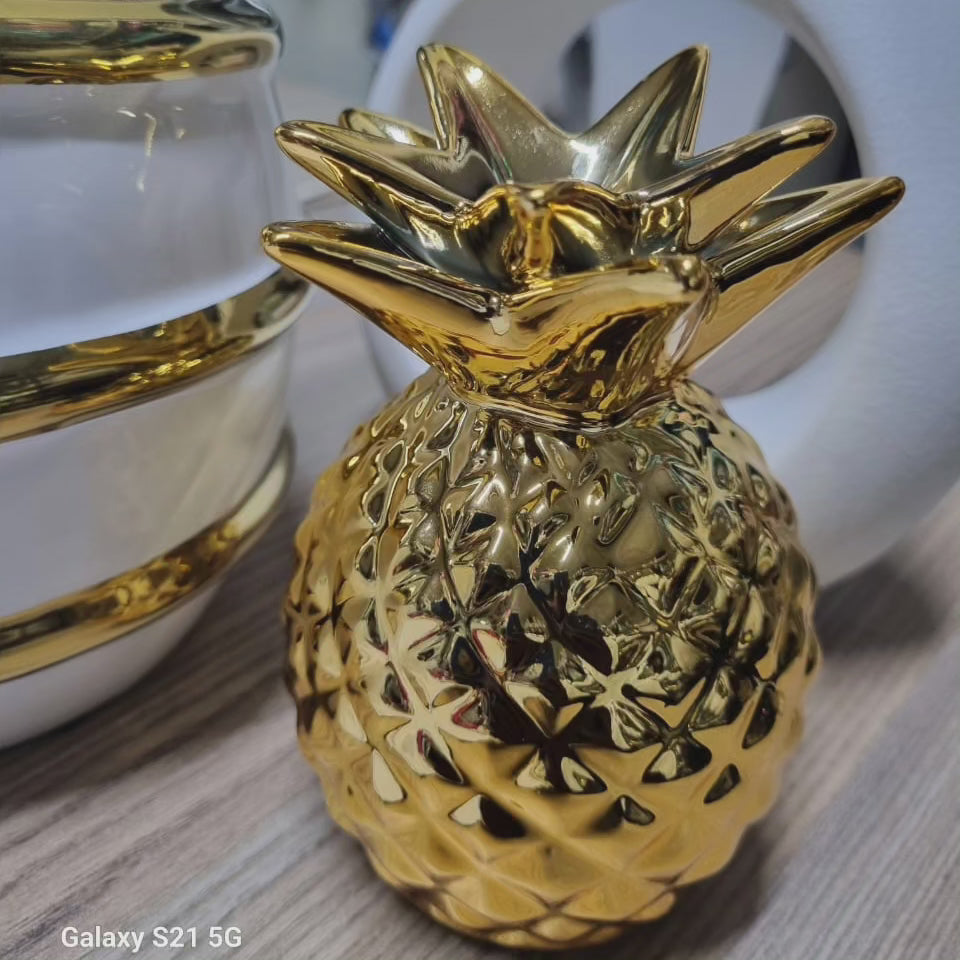 Gold Pineapple Decor