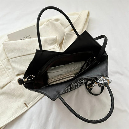 Classic Stripe Crossbody Tote Bags