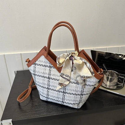 Classic Stripe Crossbody Tote Bags