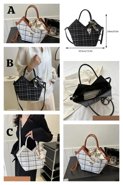 Classic Stripe Crossbody Tote Bags