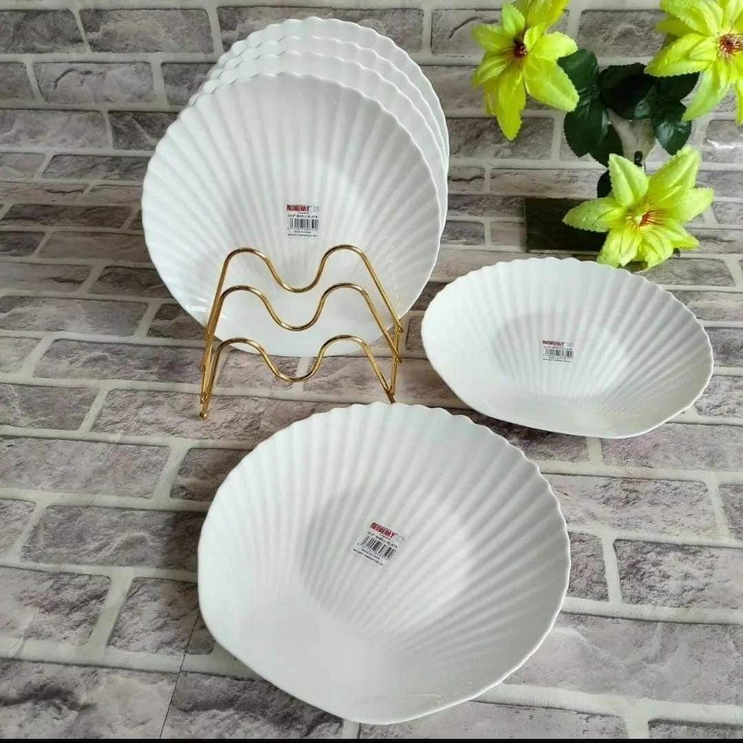 *A set of 6pcs Shell plates