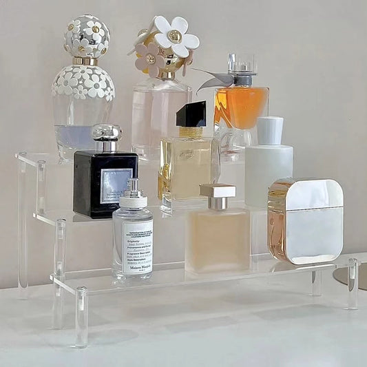 3 Tier  multifunctional acrylic perfume stand