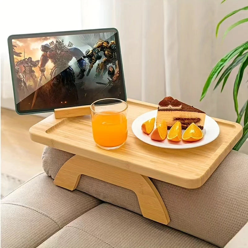 Rectangular Bamboo Sofa Tray