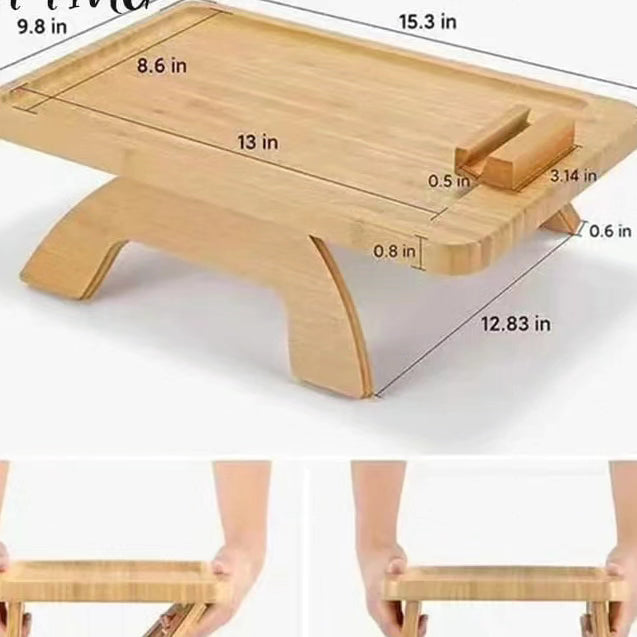 Rectangular Bamboo Sofa Tray