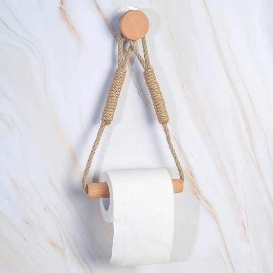 Rope with Bamboo Tissue Holder