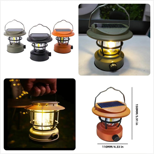 Rechargeable Solar Camping Light Lamp