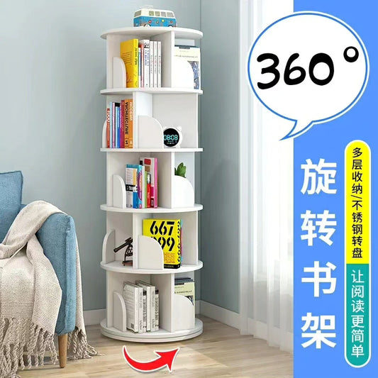 Space Saver Rotating Bookshelf