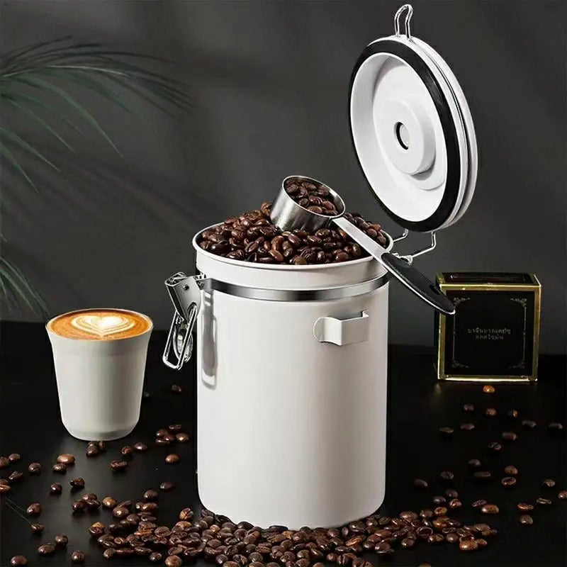 Stainless Steel Coffee Bean Vacuum Food Storage Container