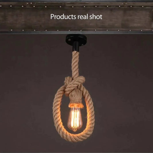 Antique, Rustic, Farmhouse Rope light with 1 bulb