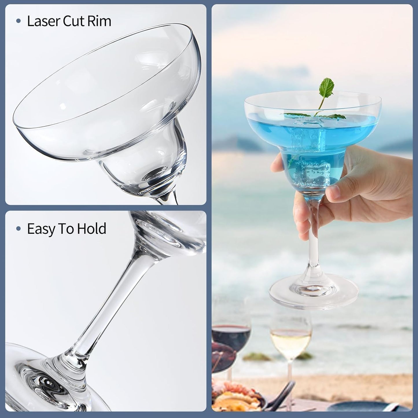 6pcs 240ml Quality Glasses