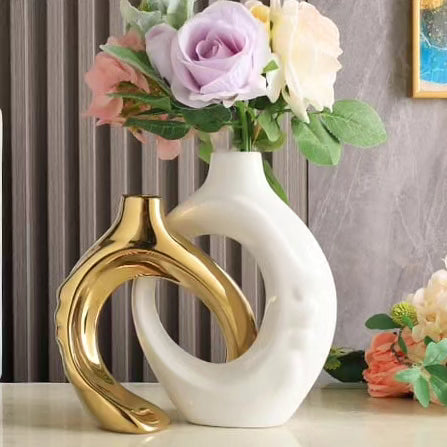 White and Gold Vase