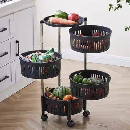 4 Tier plastic vegetable rack