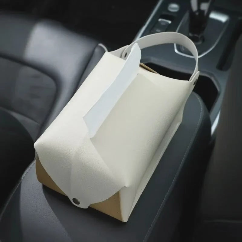 PU leather napkin tissue Holder