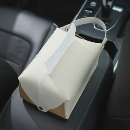 PU leather napkin tissue Holder
