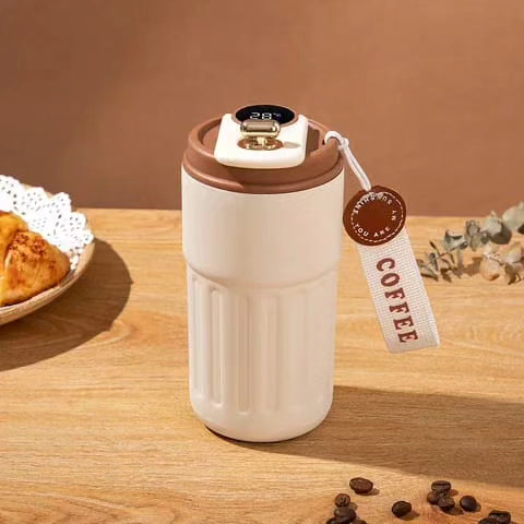 450ml Stainless Steel Insulated Vacuum Cup with Temperature Display