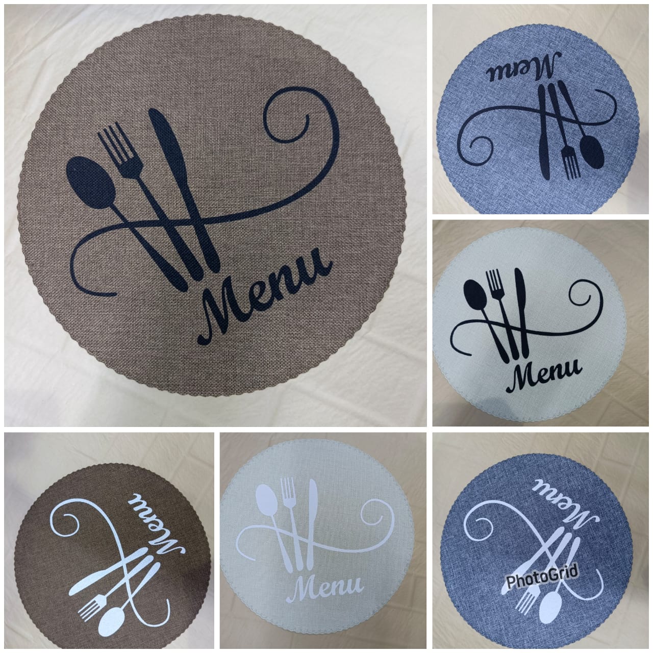 6pcs Set Round Table Mats