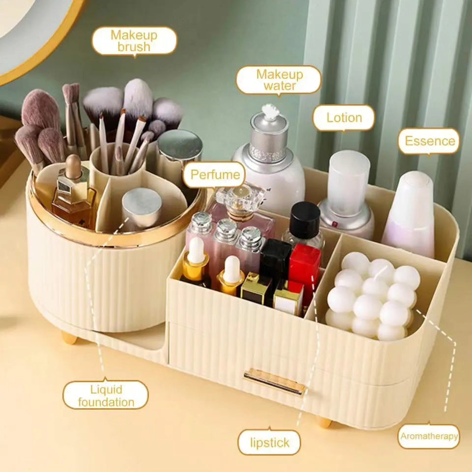 360° Rotating Cosmetic Storage Organizer