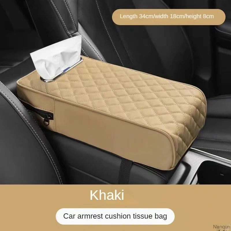 Car Armrest with Tissue Storage