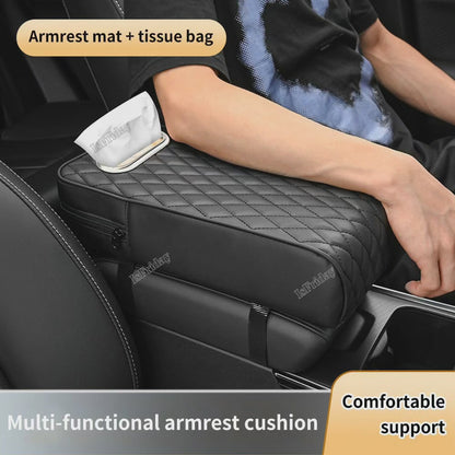 Car Armrest with Tissue Storage