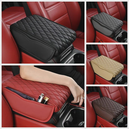 Universal Car Armrest Pad with Side Storage