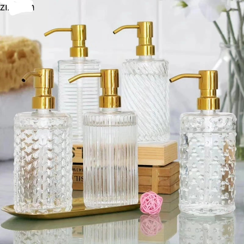 Glass soap dispenser