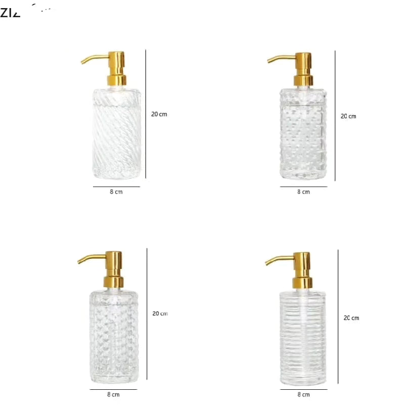 Glass soap dispenser