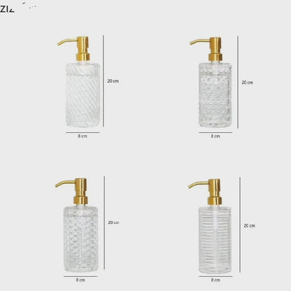 Glass soap dispenser